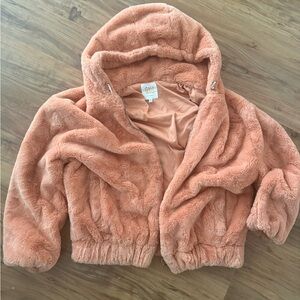 Call 1850 Faux Fur Jacket in Peach